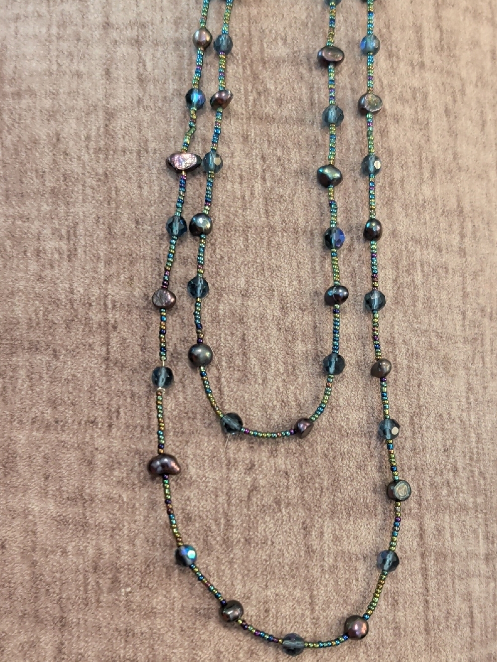 60+" Peacock Necklace